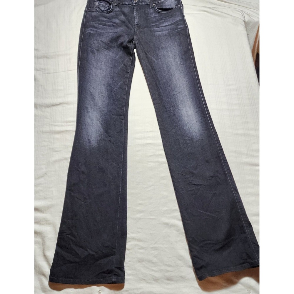 7 For All Mankind Pants Women 30 Blue Denim Jeans Belt Loops Skinny Bootcut USA